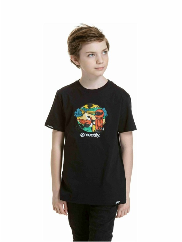 Meatfly Meatfly dječja majica Moto Black | Crna