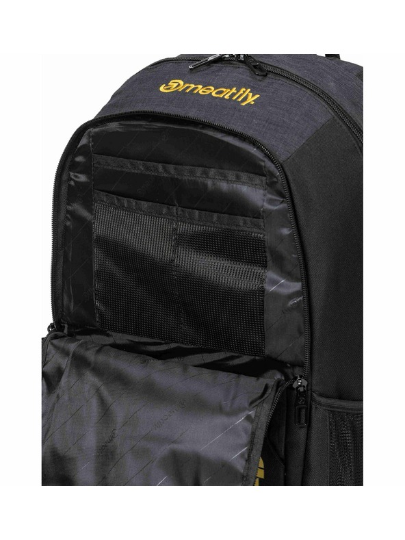 Meatfly Meatfly ruksak Basejumper Black / Charcoal Heather 22 L + BESPLATNA PERNICA | Crna | Volumen 22 L