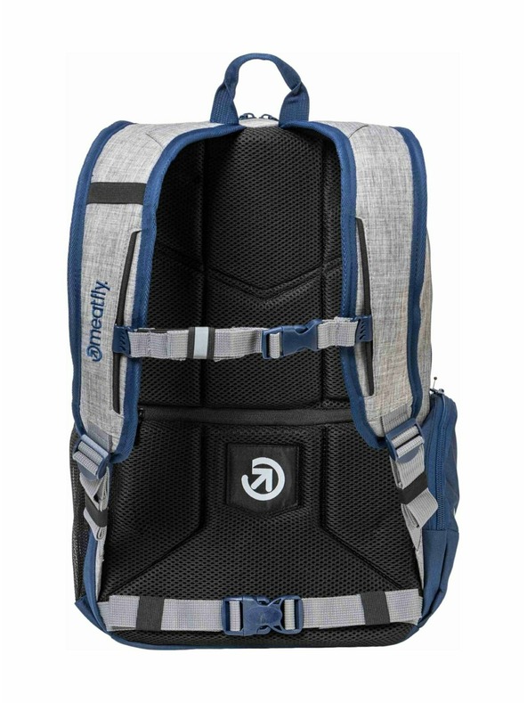Meatfly Meatfly ruksak Basejumper Blue / Grey Heather 22 L + PERNICA | Siva |Volumen 22 L