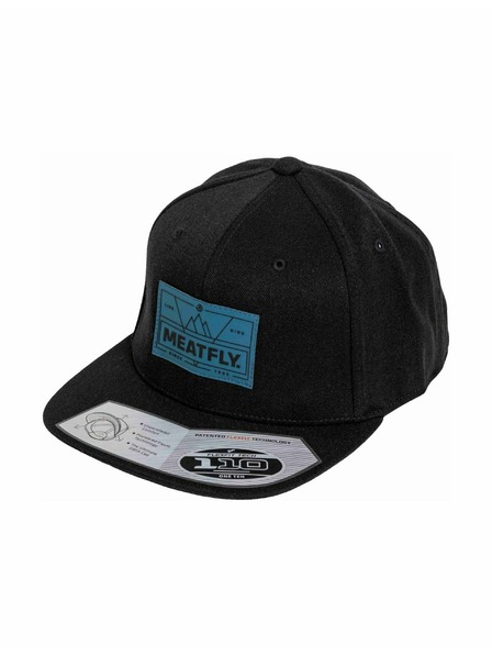 Meatfly Meatfly šilterica Gruman Premium Snapback Live Ride / Black | Crna