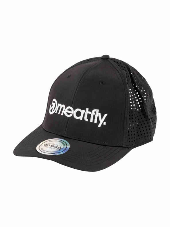 Meatfly Meatfly šilterica Nollie Perfor Cap Black / White Logo | Crna | Veličina