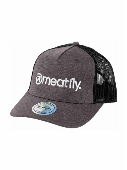 Meatfly Meatfly šilterica Horton Trucker Grey / White Logo | Crna | Veličina