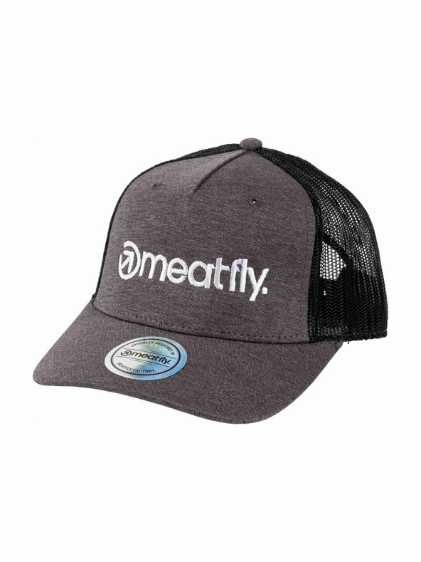 Meatfly Meatfly šilterica Horton Trucker Grey / White Logo | Crna | Veličina