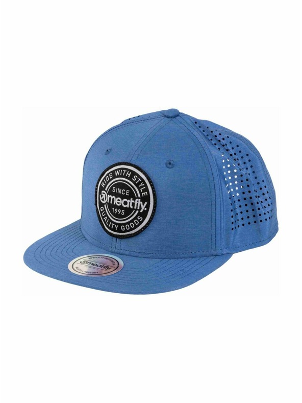 Meatfly Meatfly kapa Nylan Perfor Snapback Blue Label | Crna |