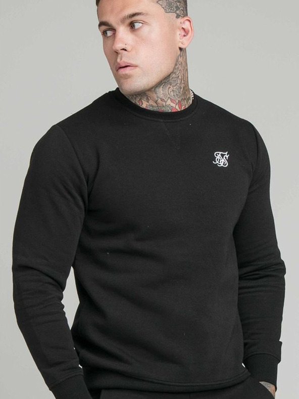 Siksilk Crna muška dukserica SikSilk