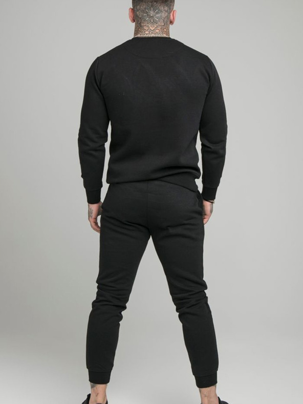 Siksilk Crna muška dukserica SikSilk