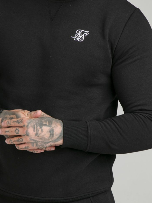 Siksilk Crna muška dukserica SikSilk