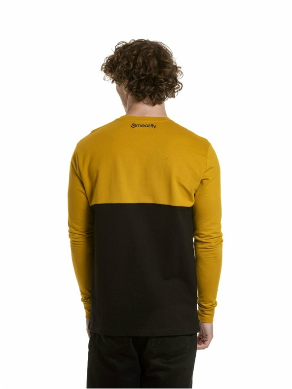 Meatfly Meatfly muška majica dugih rukava Harvey Mustard / Black