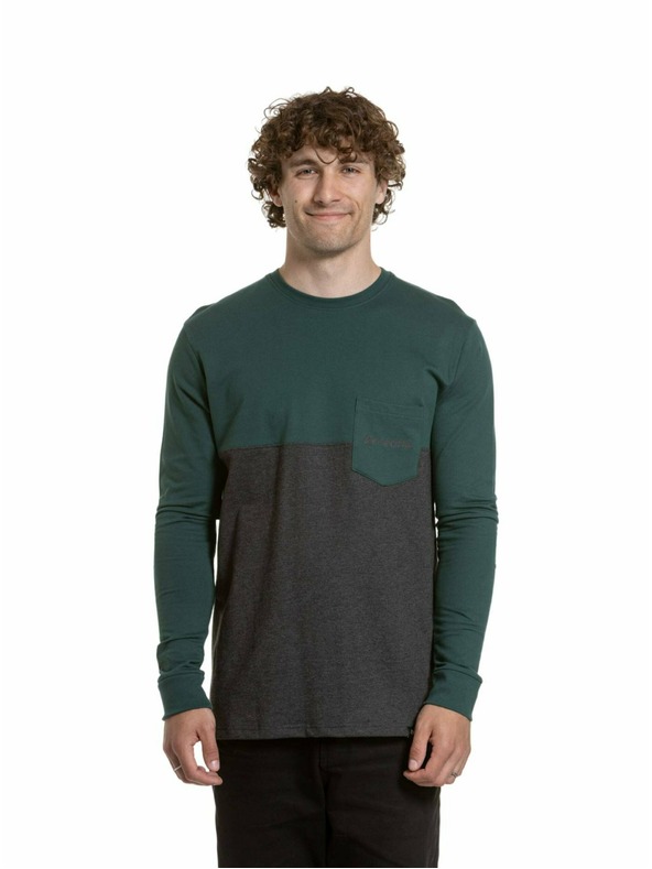 Meatfly Meatfly muška majica dugih rukava Harvey Botanical / Charcoal Heather