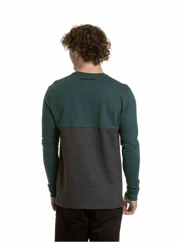 Meatfly Meatfly muška majica dugih rukava Harvey Botanical / Charcoal Heather