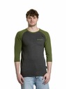 Meatfly Meatfly muška majica dugih rukava Reagan Raglan Olive / Charcoal Heather | Siva