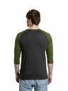 Meatfly Meatfly muška majica dugih rukava Reagan Raglan Olive / Charcoal Heather | Siva