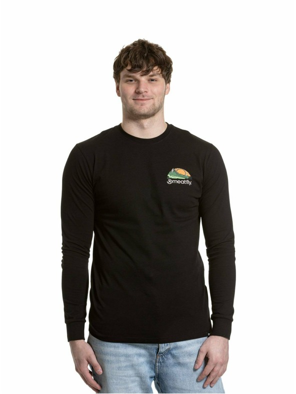 Meatfly Meatfly muška majica dugih rukava Julien Mountains Black