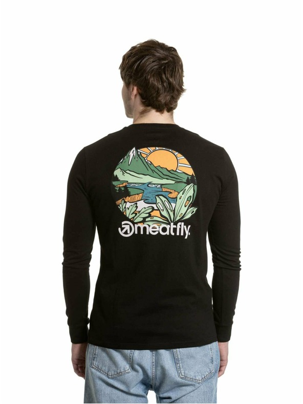 Meatfly Meatfly muška majica dugih rukava Julien Mountains Black