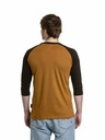 Meatfly Meatfly muška majica s dugim rukavima Reagan Raglan Gold Brown / Black