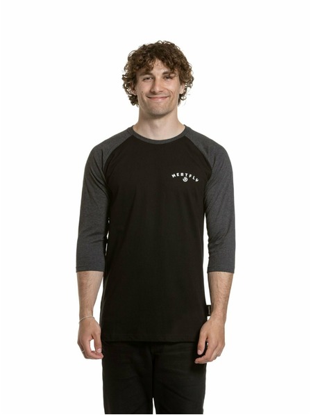 Meatfly Meatfly muška majica s dugim rukavima Kennedy Raglan Black