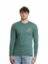 Meatfly Meatfly muška majica s dugim rukavima Julien Teal Green Mountains