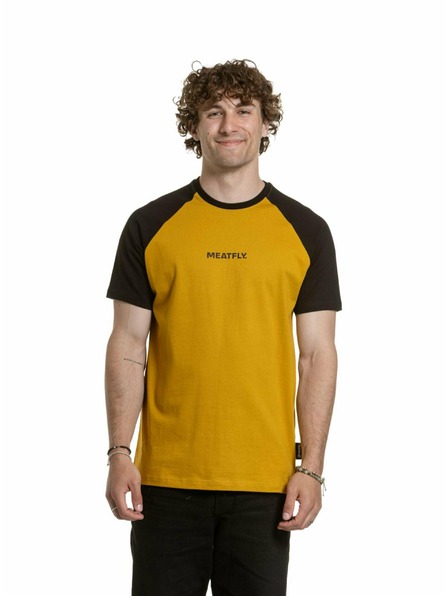 Meatfly Meatfly muška majica Ozzy Raglan Mustard / Black