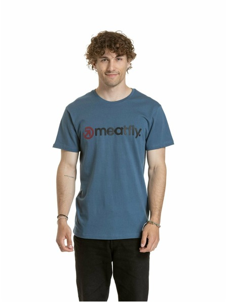 Meatfly Meatfly muška majica Joe Dark Slate | Siva