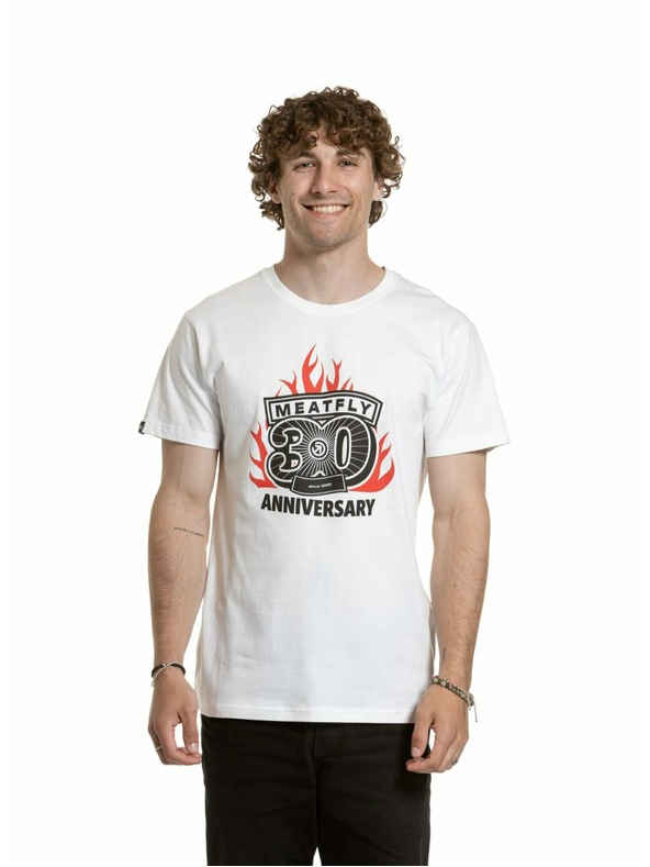 Meatfly Meatfly muška majica Flame White