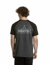 Meatfly Meatfly muška majica Ozzy Raglan Charcoal Heather / Black