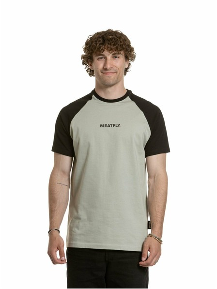 Meatfly Meatfly muška majica Ozzy Raglan Mossy Green / Black