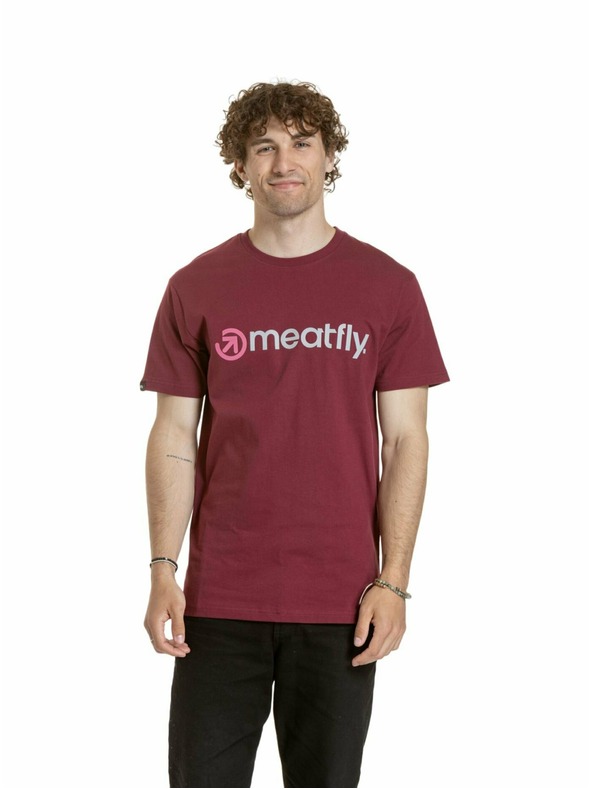 Meatfly Meatfly muška majica Joe Dark Wine | Crvena