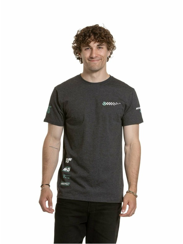 Meatfly Meatfly muška majica Furious Charcoal Heather | Siva