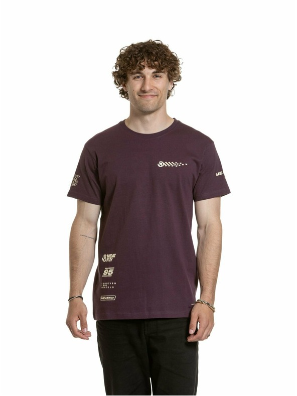 Meatfly Meatfly muška majica Furious Blackberry | Crvena