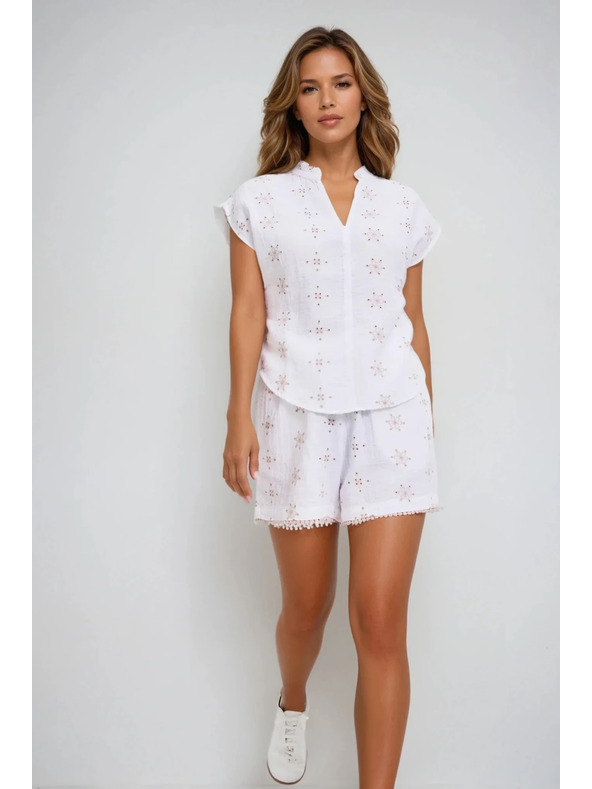 Moodo Ženske kratke hlače Moodo - bijele