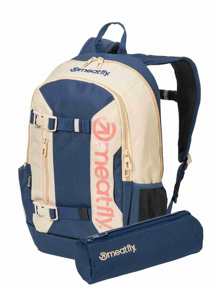 Meatfly Meatfly ruksak Basejumper Beige / Sea 22 L + PERNICA | Pijesak | Volumen 22 L