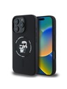 Karl Lagerfeld Karl Lagerfeld Liquid Silicone Karl and Choupette MagSafe stražnji poklopac za iPhone 16 Pro crni