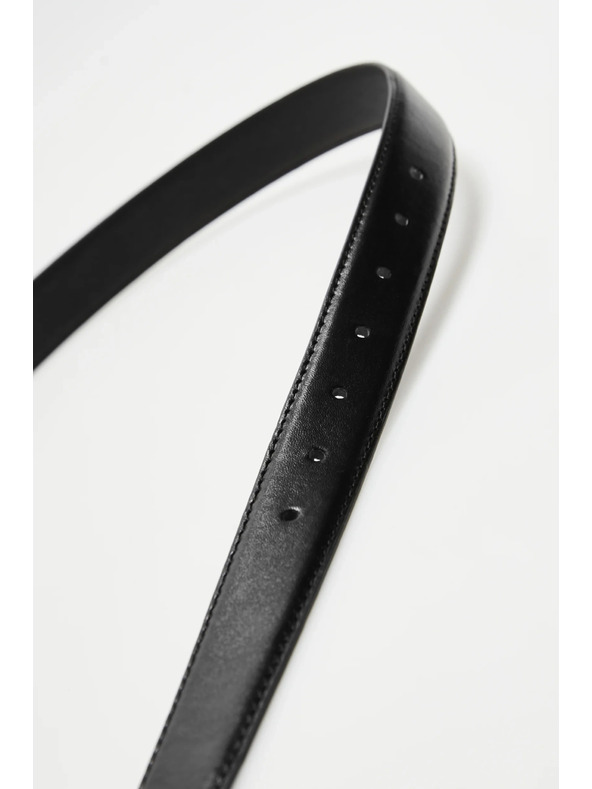 Moodo Crni pojas sa zlatnom kopčom Moodo