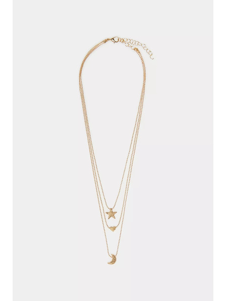 Moodo Zlatna trostruka ogrlica Moodo