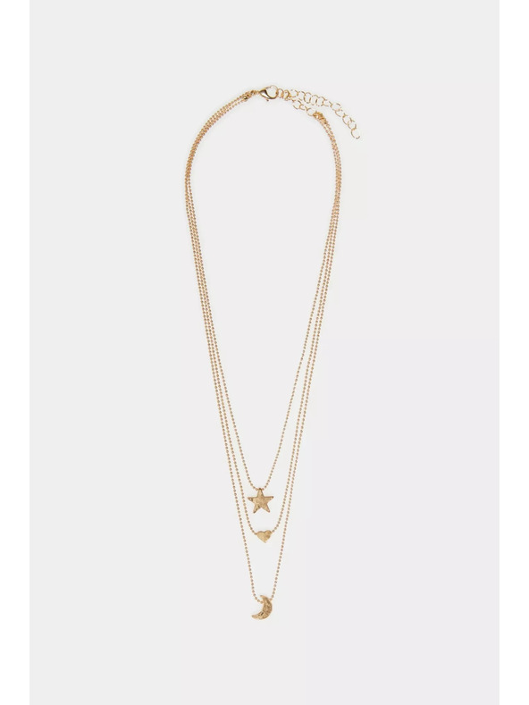 Moodo Zlatna trostruka ogrlica Moodo