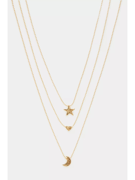 Moodo Zlatna trostruka ogrlica Moodo