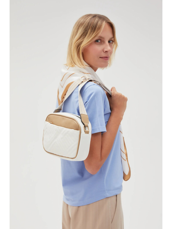 Moodo Bež-bijela torba