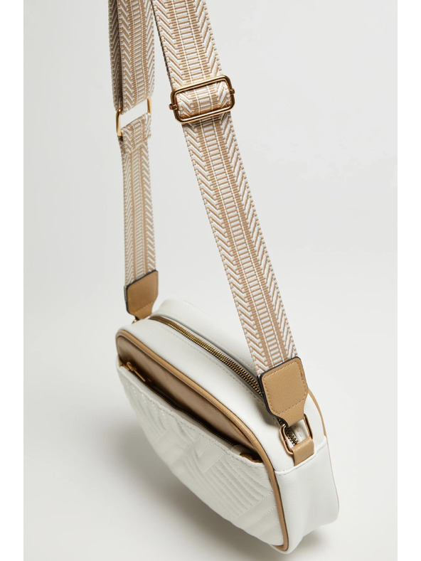 Moodo Bež-bijela torba