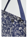 Moodo Plava cvjetna torba od pamuka Moodo