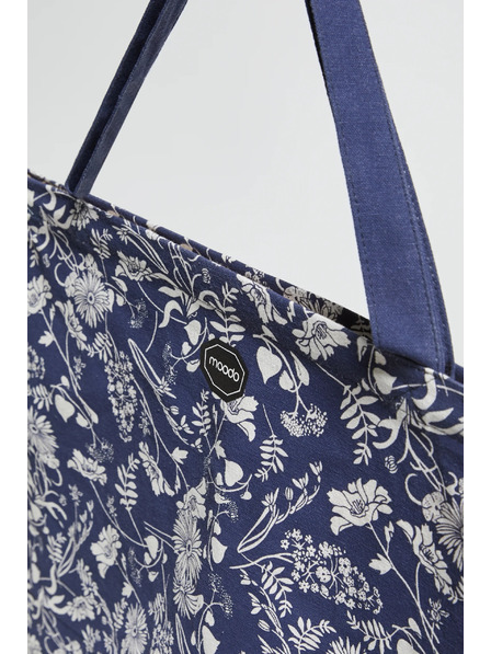 Moodo Plava cvjetna torba od pamuka Moodo