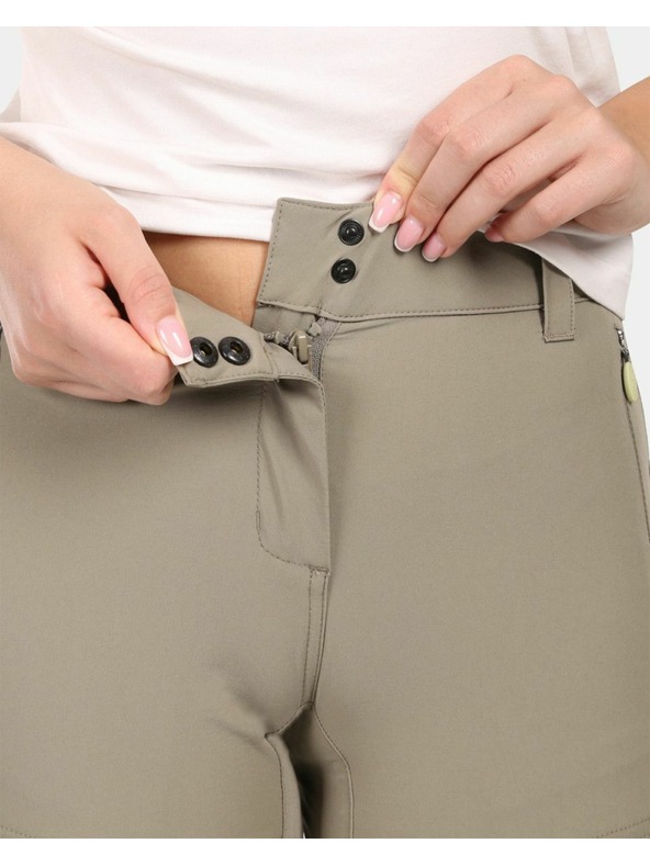 Kilpi Ženske outdoor skidajuće hlače Kilpi HOSIO-W Khaki