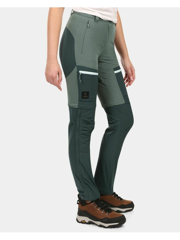 Kilpi Ženske vanjske hlače na skidanje Kilpi HOSIO-W tamnozelene