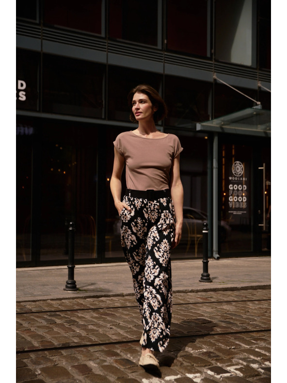 Moodo Ženske hlače Moodo - crne