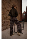 Moodo Ženske leopard hlače Moodo - smeđe