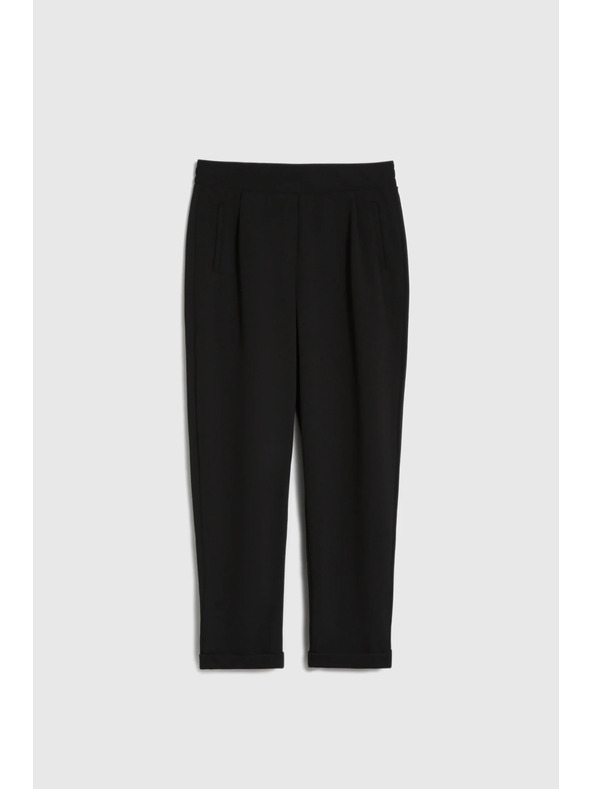 Moodo Crne ženske hlače Moodo