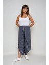 Moodo Ženske asimetrične hlače s prorezima