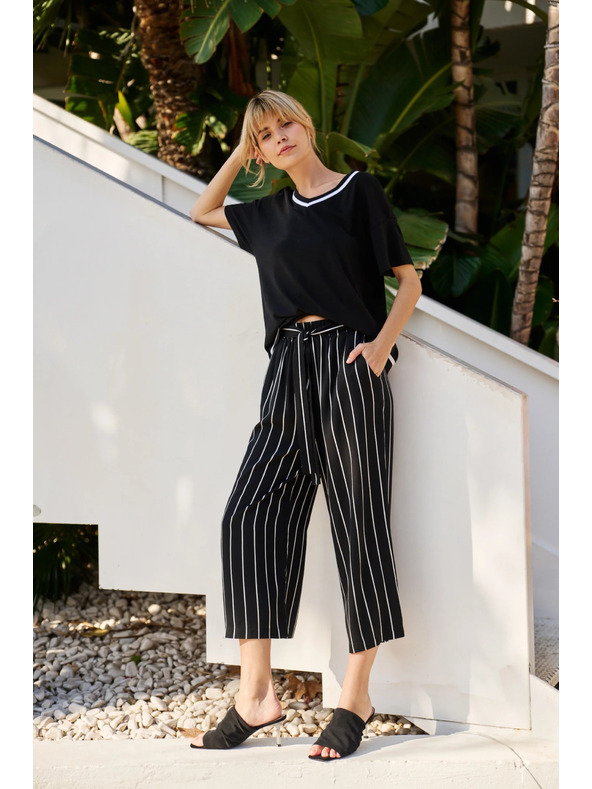 Moodo Ženske prugaste hlače Moodo