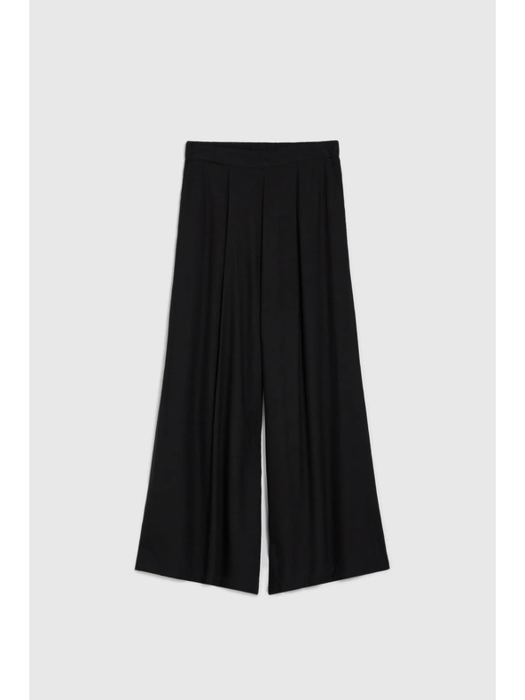 Moodo Ženske široke hlače Moodo - crne