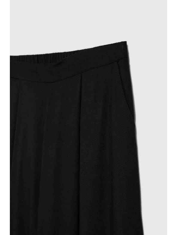 Moodo Ženske široke hlače Moodo - crne