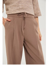 Moodo Svijetlosmeđe široke hlače Moodo